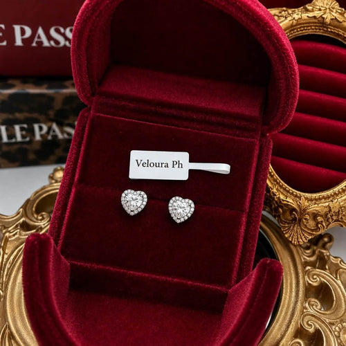 Amour Heart Studs
